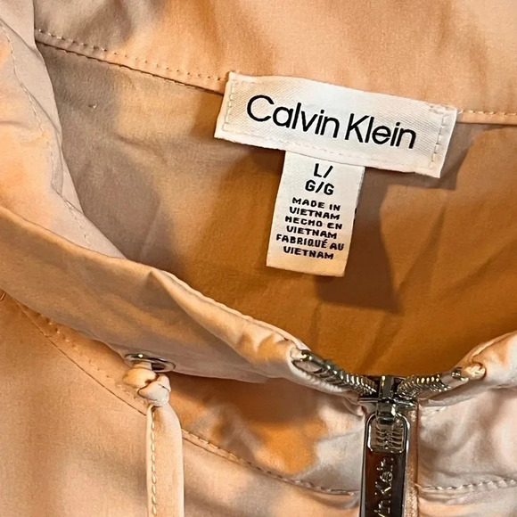 Calvin Klein Blush Women’s Lightweight Full-Zip  Jacket Size L - Picture 9 of 13
